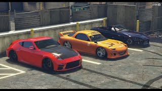 GTA 5 - REALISTIC CAR MEET | PS5 NEXT GEN | CUTTING UP IN TRAFFIC | ROAD TO 8K