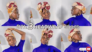 3 Quick and Easy Headwrap/Turban Styles. Headscarf/Aiirva