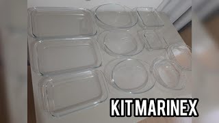 Kit 10 travessas de vidro Marinex | UNBOXING