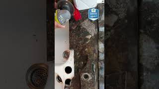 Granite Crack Repair behind the sink Repair