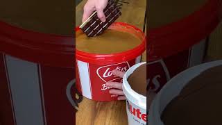 ASMR- Nutella  Bucket & Lotus Biscoff Spread Crunchy Satisfying Mixing