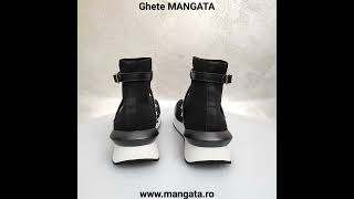 Ghete Casual Sport cu Rockstuds Aurii Menbur