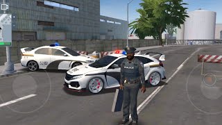 police Sim #2024 🚔👮 Honda Civic Car GRAZY UBER DRIVING _ Car Games 3D Android jos Gameplay