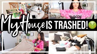 ULTIMATE CLEAN WITH ME // SUPER MESSY WHOLE HOUSE CLEANING // ALL DAY CLEAN WITH ME 2019