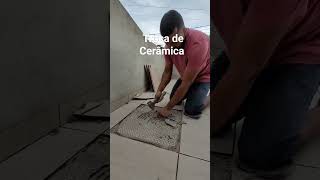 Retirando a ceramica que está com fissura