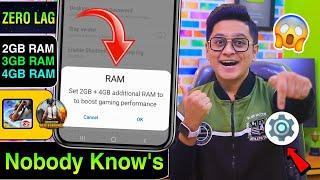 Add 4Gb Extra RAM in Any Phone Using 1 Trick | Boost Free Fire BGMI Gaming Performance Tutorial