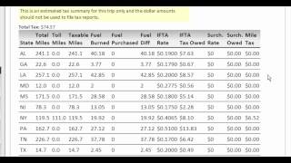 ProMilesOnline - Details - Tax Summary