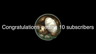 Congratulations Mr Dream Cat for getting 10 subscribers. 83 subscribers special.