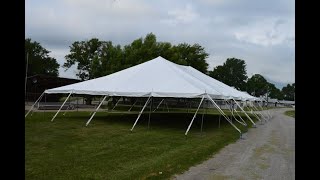 time lapse of tent installation