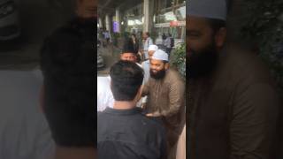 Entry At Jaipur Airport 🛩️ Sayyed Aminul Qadri Sahab 🥰 MashaAllah #tranding #viralshorts