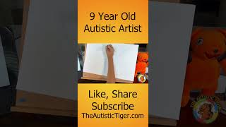 9yo Autistic Savant Draws UPSIDE DOWN - Darth Vader | Star Wars #shorts