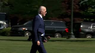 President Joe Biden ignores questions as he retreats to Camp David for the weekend. #joebiden #trump