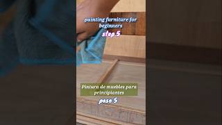 Como limpiar después de lijar pintura para principiantes paso 5 #furnituretips #furniturebeginner