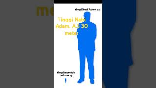 Tinggi Nabi Adam. a. s