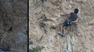 Le Chant Des Dunes VIII-,6c+ Tırmanıcı:Ergun Genç MANİSA SARIKAYA KAYA TIRMANIŞI İzmir Rock Climbing