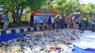 kab kebumen musnahkan minuman keras.