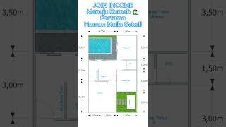 Join Incom Menuju Rumah Open Space 7x11 Meter Ada Kolam Renangnya  #denahrumah  #desianrumah #rumah