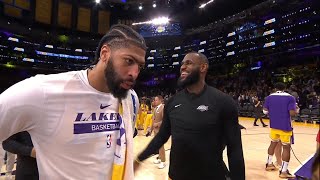 Lebron and AD Court-side interview after Game 6 Lakers 4-2 Warriors