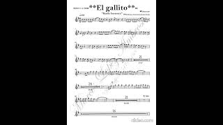 El gallito - banda la bucanera (partitura)