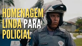 Homenagem linda da ROCAM aos policiais