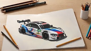 "How to draw a BMW M4 f82 step by step"