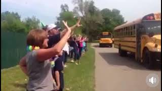 Buses Leaving Ovid-Elsie Area Schools on the Last Day of School (2015)