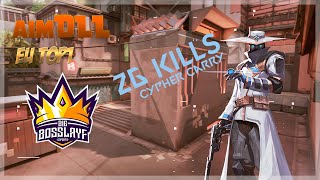 EU TOP1 RADIANT aimDLL  26 kills hard carry with CYPHER on SPLIT