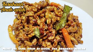 tempe di masak seperti ini,, jadi primadonanya olahan tempe