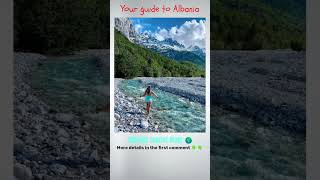 GUIDE to ALBANIA! On the Valbona river 😍 #Shorts