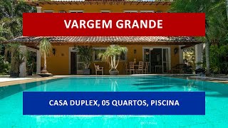 CA0151 - Vende-se, Vargem Grande, Mansão em condomínio fechado, 5 suítes com piscina!