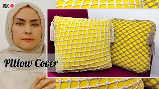 💥#EP14 DIY Macrame Pillow Cover Tutorial | Easy Step-by-Step Guide to Stunning Cushion Covers!