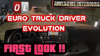 Game Reveiw & First Look!! EURO TRUCK DRIVER EVOLUTION!! MODERN HACKERS