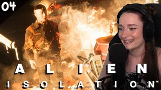 THIS BOY is on FIRE! | Alien Isolation - Part 4 | Let's Play (HARD MODE)