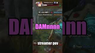 STREAMER REACTS #shorts #apexlegends