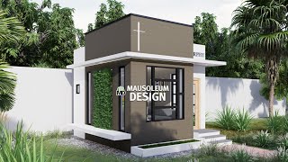 4X5 Mausoleum w/ Toilet - Mausoleum Design EP58