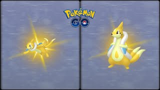 Pokemon Go: Evolving Shiny Buizel into Shiny Floatzel