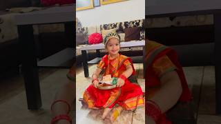 Kanya Pooja 🙏🏻🤩✨ #trending #navratri #kanyapoojan #viral #ytshorts #laxmi #babyshorts