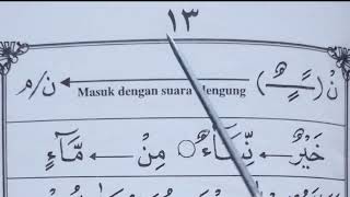 iqra jilid 5 halaman 13 | cara mudah belajar mengaji bagi pemula dan lansia supaya cepat bisa baca