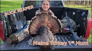 Turkey hunt in Maine with First time youth hunter !