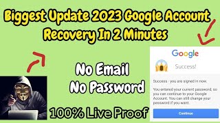 Gmail Account Recovery Without Any Verification 2023 | How To Recover Gmail Account Without Email Id