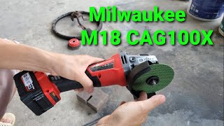 Dùng thử máy mài góc pin Milwaukee M18 CAG100X_[Review & Sửa Chữa]