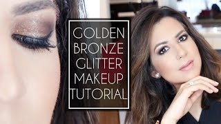 GOLDEN GLITTER EYES | Makeup Tutorial | JASMINA PURI