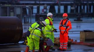 Delivery of piles to Marchwood Port