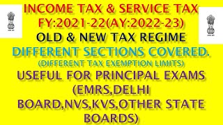 INCOME TAX & SERVICE TAX(FY:2021-22)