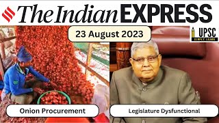 [Art of Reading Newspaper] 23 August 2023 | The Indian Express | #upscnewsanalysis #UPSC #ias