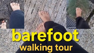 Barefoot walking tour in the garden / growing some vegetables / spring time in germany