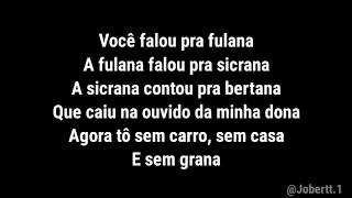 MC Durrony - A culpa é tua, Você falou pra fulana, a fulana contou pra sicrana (Letra) TIKTOK