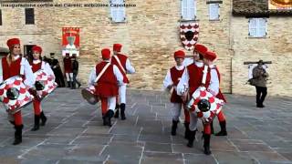 Inaugurazione cortile dei Clareni: esibizione tamburini Contrada Capodarco