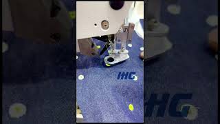 430D Bartacking Sewing Machine Lock Stitch With Automatic Punching Hole for Cap Hole #shorts