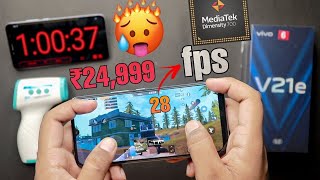 Vivo V21e 5G PUBG Test 🔥 Heating, Max Graphics, FPS Meter 😍 Dimensity 700 Bakwas Gameplay?